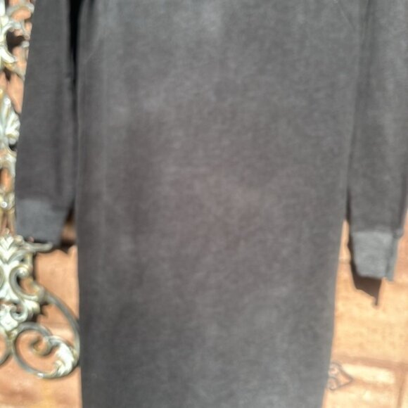 ATM Anthony Thomas Malillo Sweatshirt Dress Maxi Gray Size Small Long Sleeve - Picture 4 of 11